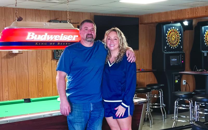 Pendleton County natives Brian and Tonya Sandy acquired and reopened the historic Time Out Tavern in Falmouth. The bar closed following the unexpected passing of previous owner Rick Wilson in February. Photo by Sam McClanahan.