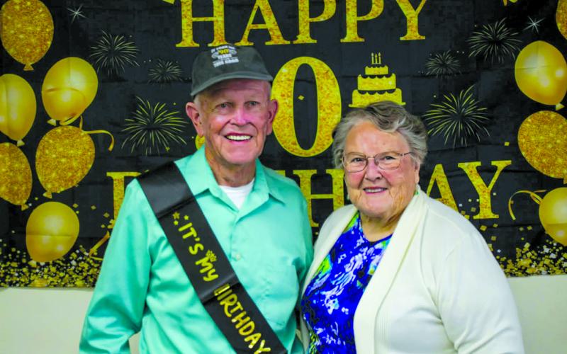 Charles Whaley, left, celebrated his 90th birthday this past March. Then on June 15, he and Charlotte celebrated 69 years of marriage. The romance began 70 years at a Morgan High School basketball game.