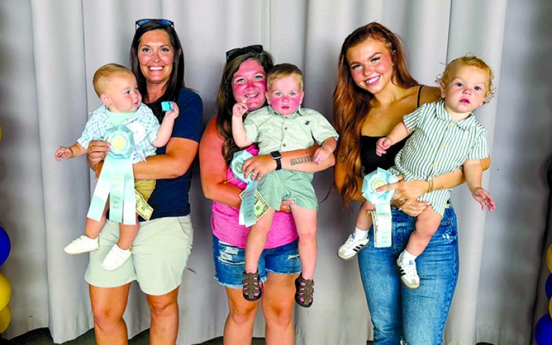 BABY SHOW, 13-24-MONTH-OLD MALE: Micah Cummins, first place; Sawyer Sebastian, second; Stone Florence, third.