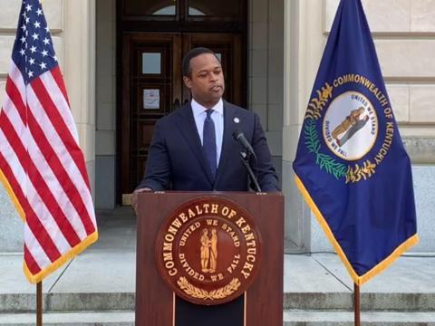 Attorney General Daniel Cameron said Gov. Andy Beshear needs to reopen churches to in-person services or face legal action. (Facebook screenshot) 