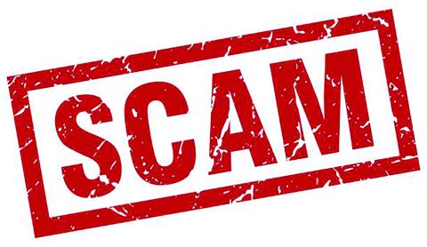 Be alert to scams