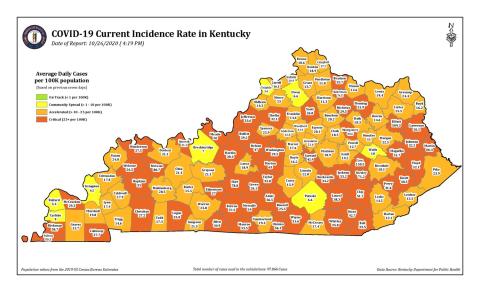 Red zone counties