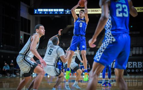 Jacob Toppin had a big game for the Wildcats. Photo per SEC.