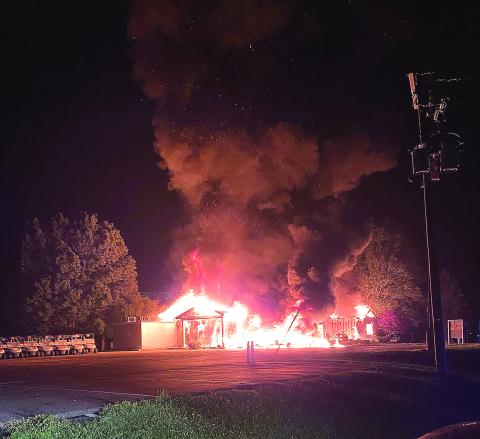 Fully engulfed
