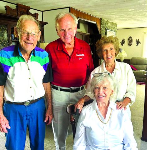 Left to Right: Judge Executive David Pribble, Bill Collins, Ginny Pribble and seated, Governor Martha Layne Collins. Photos by Gina Schafer.