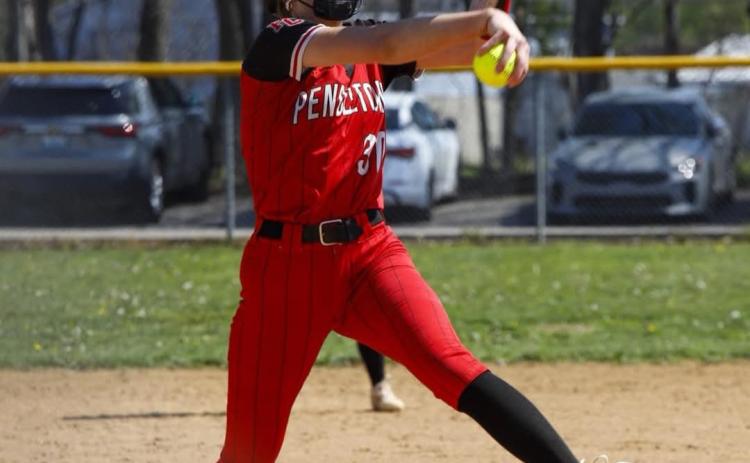 Ladycats junior pitcher Hannah Spaulding delivers a strike to the plate. Photo by Brian Canupp / Hype Sports Media